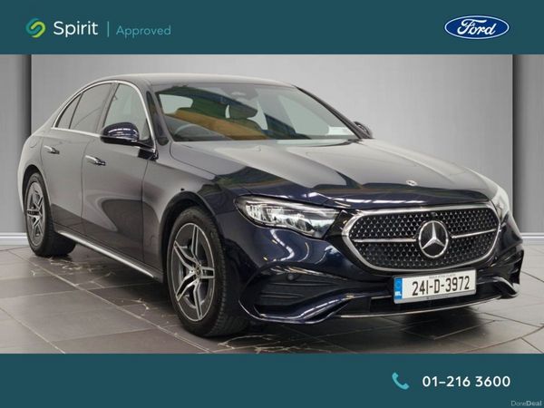 Mercedes-Benz E-Class Saloon, Diesel Hybrid, 2024, Blue