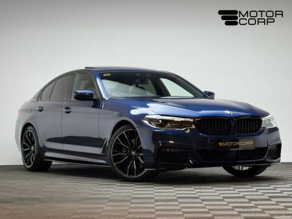 BMW 5-Series Saloon, Petrol Plug-in Hybrid, 2018, Blue