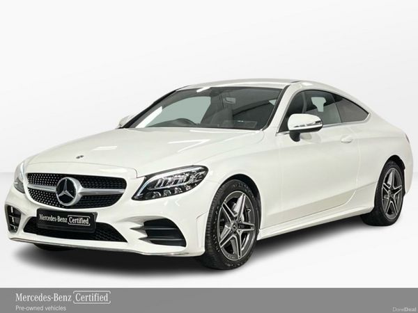 Mercedes-Benz C-Class Coupe, Petrol, 2021, White