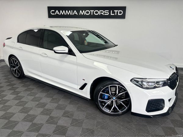 BMW 5-Series Saloon, Petrol Plug-in Hybrid, 2021, White