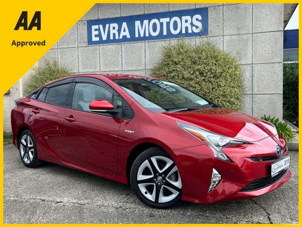 Toyota Prius Saloon, Petrol Hybrid, 2018, Red