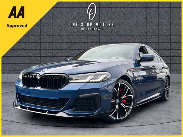 BMW 5-Series Saloon, Petrol Plug-in Hybrid, 2022, Blue