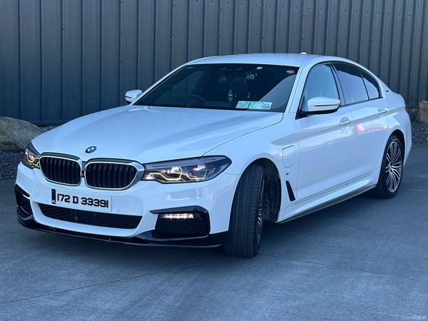 BMW 5-Series Saloon, Petrol Plug-in Hybrid, 2017, White