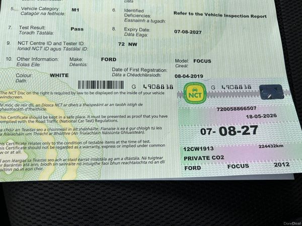 Ford Focus Hatchback, Diesel, 2012, White
