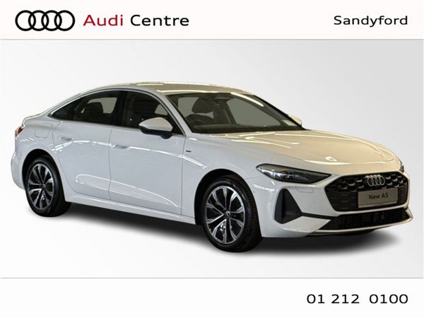 Audi A5 Saloon, Petrol Plug-in Hybrid, 2026, White