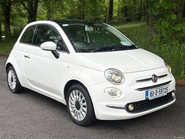 Fiat 500 Hatchback, Petrol, 2016, White