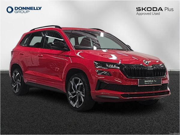 Skoda Karoq Estate, Petrol, 2025, Red