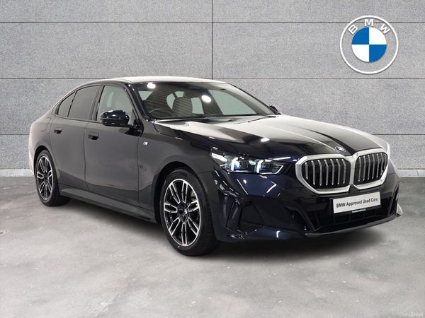 BMW 5-Series Saloon, Petrol Hybrid, 2024, Black