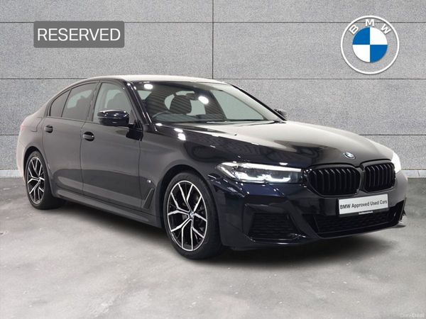 BMW 5-Series Saloon, Diesel Hybrid, 2023, Black