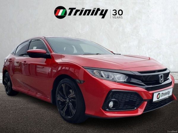Honda Civic Hatchback, Petrol, 2017, Red