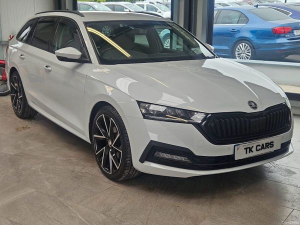 Skoda Octavia Estate, Petrol, 2021, White