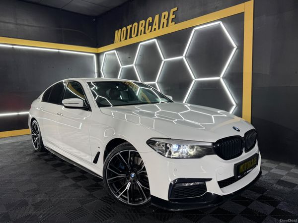 BMW 5-Series Saloon, Petrol Plug-in Hybrid, 2018, White