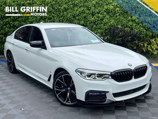 BMW 5-Series Saloon, Petrol Plug-in Hybrid, 2018, White