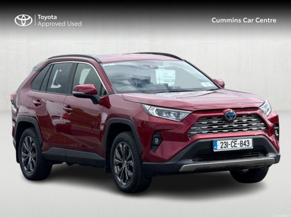 Toyota RAV4 SUV, Petrol Hybrid, 2023, Red