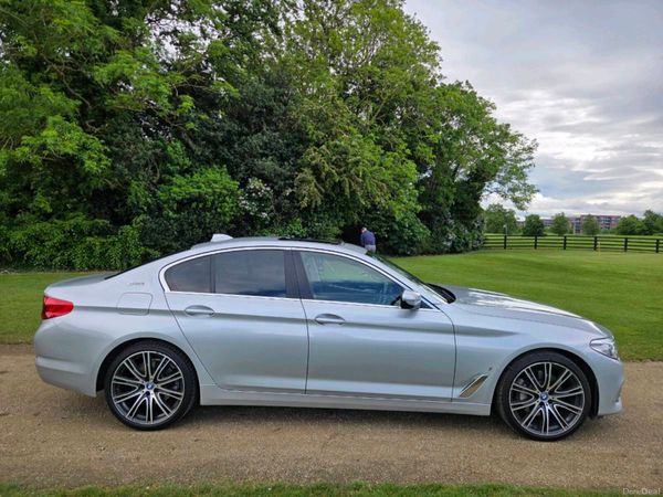 BMW 5-Series Saloon, Petrol Plug-in Hybrid, 2018, Silver