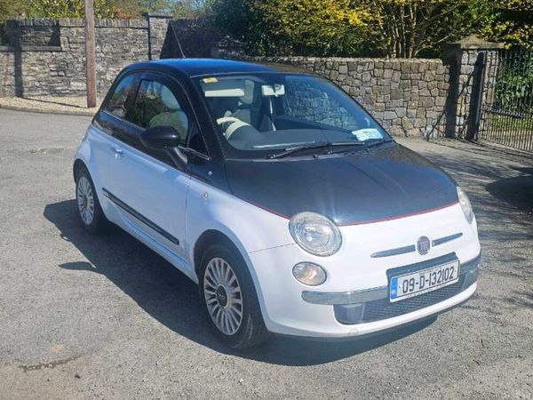 Fiat 500 Hatchback, Petrol, 2009, Black