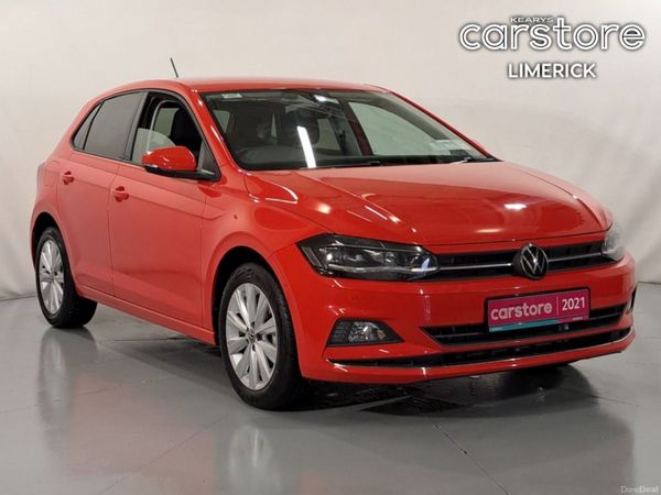 Volkswagen Polo Hatchback, Petrol, 2021, Red