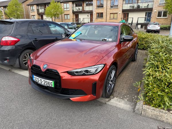 BMW i4 Coupe, Electric, 2022, Orange