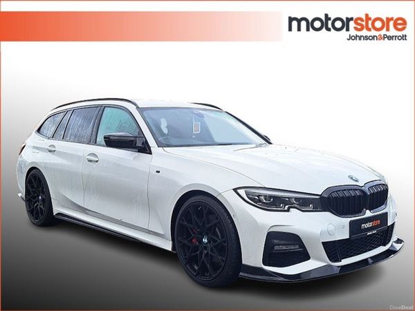 BMW 3-Series Estate, Petrol Hybrid, 2022, White