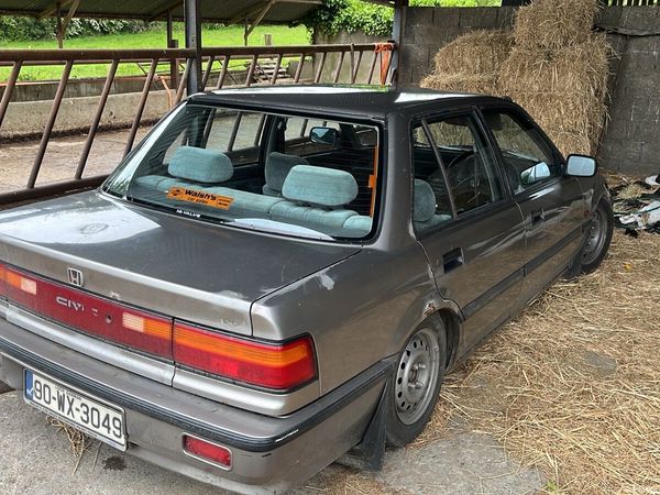 Honda Civic Saloon, Petrol, 1990, Grey