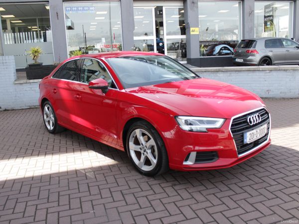Audi A3 Saloon, Petrol, 2020, Red