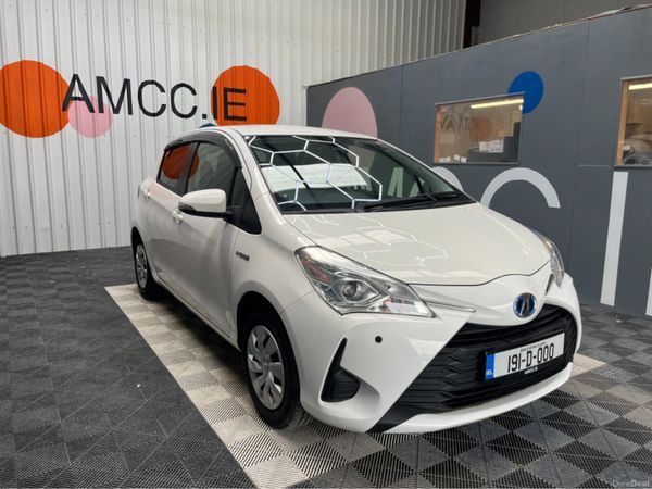 Toyota Vitz Hatchback, Petrol Hybrid, 2019, White
