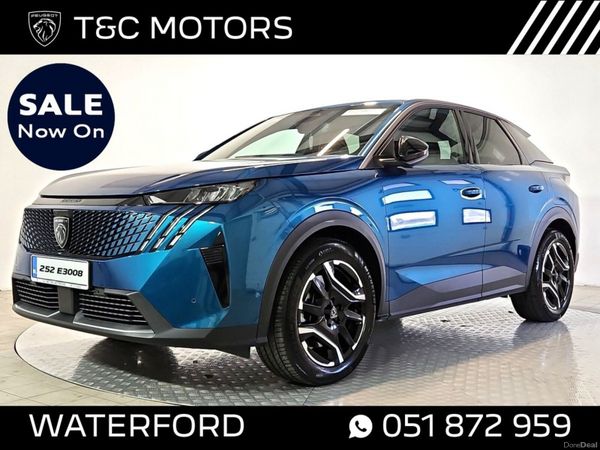 Peugeot 3008 SUV, Electric, 2025, Blue