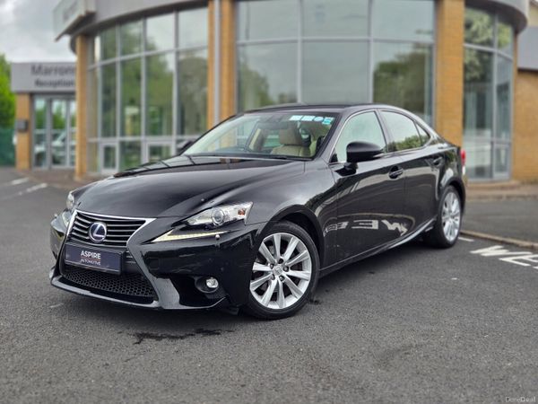 Lexus IS Saloon, Petrol Hybrid, 2015, Black