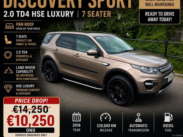 Land Rover Discovery Sport SUV, Diesel, 2016, Brown