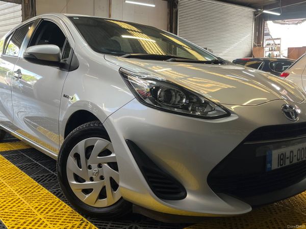Toyota Aqua Hatchback, Petrol Hybrid, 2018, Silver