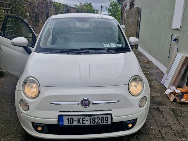 Fiat 500 Hatchback, Petrol, 2010, White