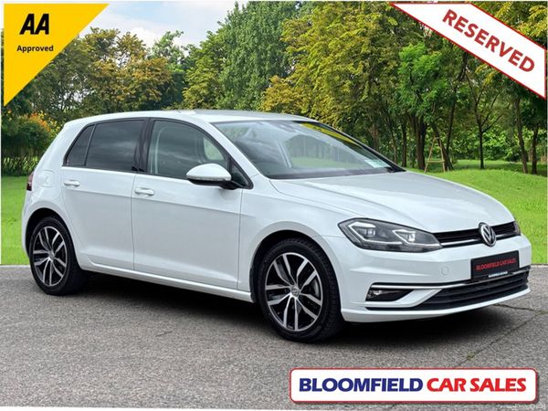 Volkswagen Golf Hatchback, Petrol, 2018, White
