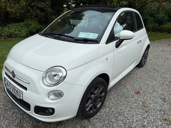 Fiat 500 Convertible, Petrol, 2014, White