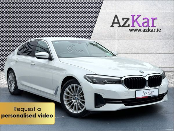 BMW 5-Series Saloon, Petrol Plug-in Hybrid, 2021, White
