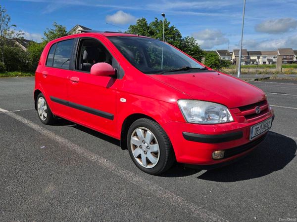 Hyundai Getz Hatchback, Petrol, 2006, Red
