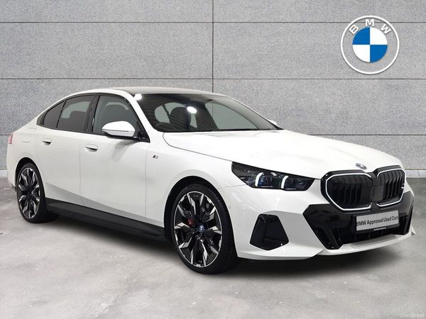 BMW 5-Series Saloon, Petrol Plug-in Hybrid, 2024, White