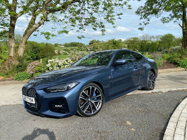 BMW 4-Series Coupe, Diesel Hybrid, 2021, Blue
