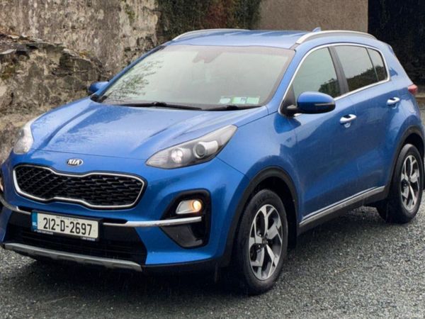 Kia Sportage SUV, Diesel Hybrid, 2021, Blue