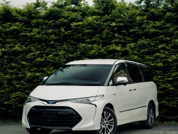 Toyota Estima MPV, Petrol Hybrid, 2019, White