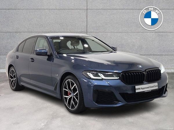 BMW 5-Series Saloon, Petrol Plug-in Hybrid, 2023, Blue
