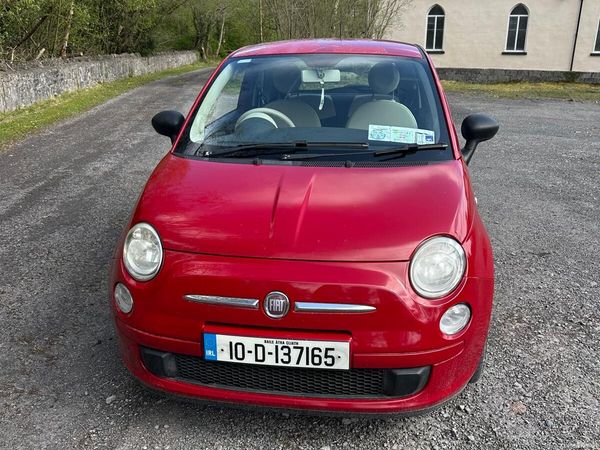 Fiat 500 Hatchback, Petrol, 2010, Red