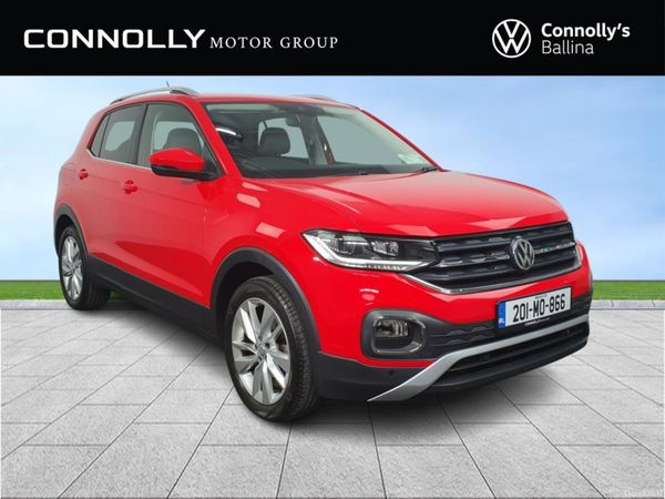 Volkswagen T-Cross SUV, Petrol, 2020, Red