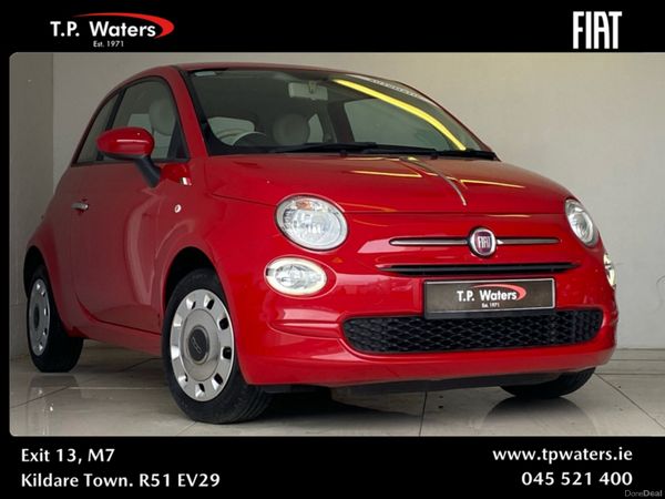 Fiat 500 Hatchback, Petrol, 2019, Red