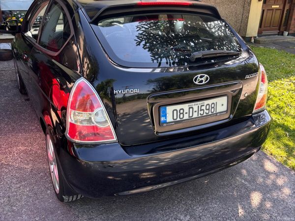 Hyundai Accent Hatchback, Petrol, 2008, Black