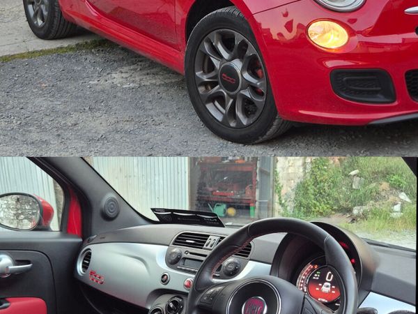 Fiat 500 Hatchback, Petrol, 2015, Red