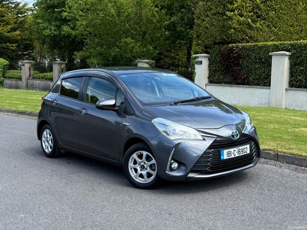 Toyota Vitz Hatchback, Petrol Hybrid, 2018, Grey