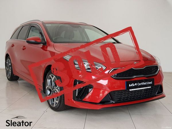 Kia Ceed Estate, Petrol Plug-in Hybrid, 2021, Red