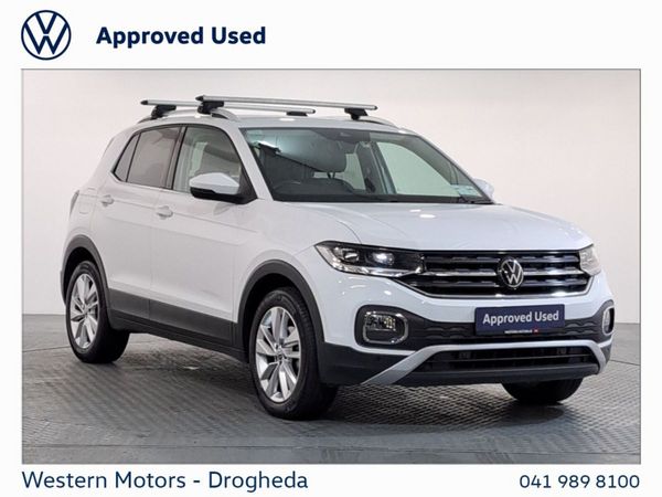 Volkswagen T-Cross SUV, Petrol, 2023, White