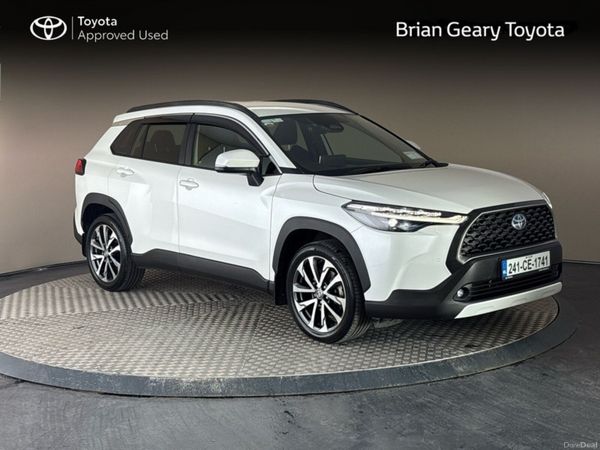 Toyota Corolla Cross SUV, Petrol Hybrid, 2024, White
