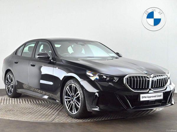 BMW 5-Series Saloon, Petrol Hybrid, 2025, Black